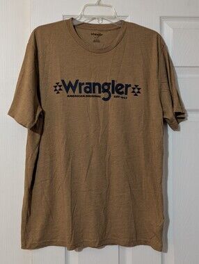 Wrangler Yellowish Brown Short Sleeve Southwestern T-shirt Size L